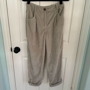 Topshop Courduroy Beige Pant